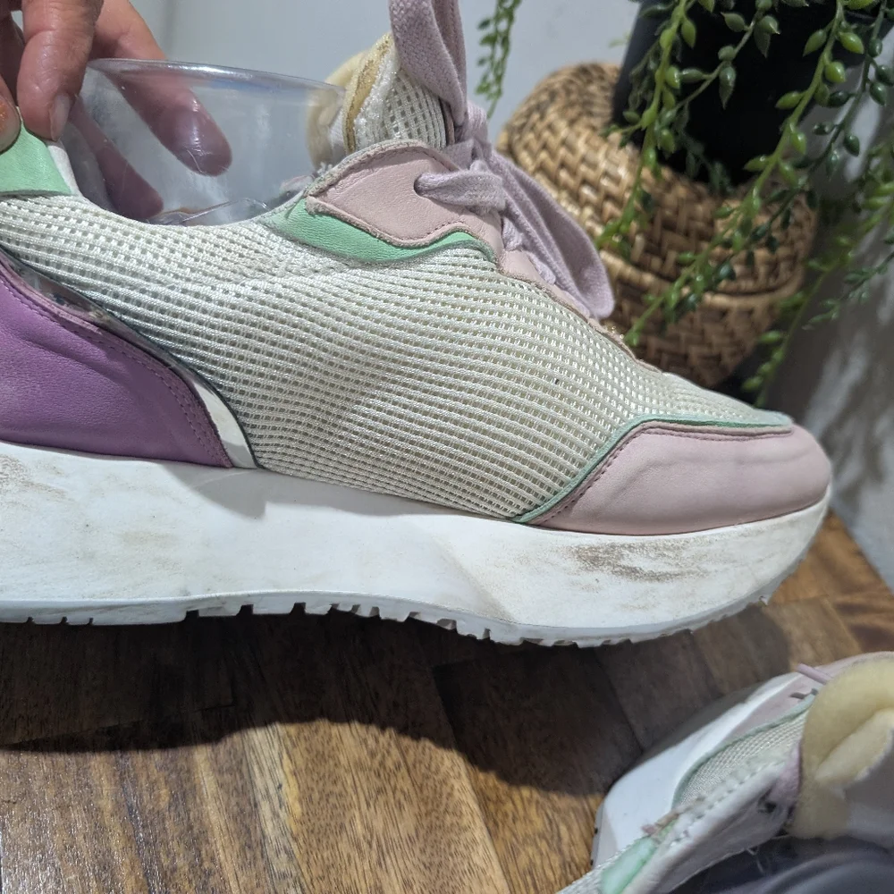 michele milano  lopriore  chunky‎ Women's Sneakers in Pink and White